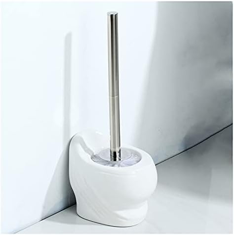 Escova de escova de vaso sanitário guojm conjunto de vaso sanitário e suporte, cerâmica 2 pacote wc pincel de lavador