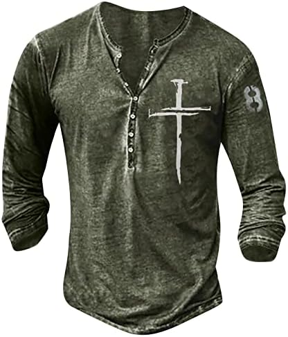 Camisa de manga longa de poliéster para masculino e camiseta bordada da moda Spring e Pullover impresso no outono