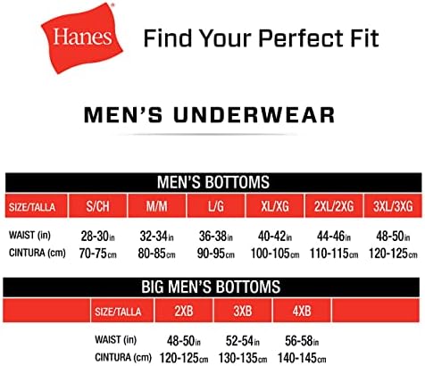 Pacote de cuecas de cueca de roupas íntimas masculinas Hanes, algodão Briefroft Boxer para homens, umidade respirável e
