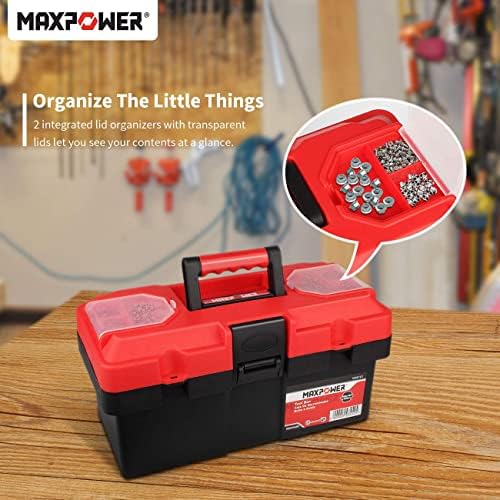 MaxPower Plastic Tool Box 14 e alicate multifuncional conjunto