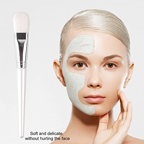 Brush facial e aplicador de argila de silicone macio ferramenta de beleza de maquiagem de dupla face para a fundação de