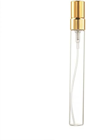 Enslz 10ml 10pcs Garrane de vidro refilável Atomizador de perfume Mini amostra de teste de frasco de vidro fino de vidro fino