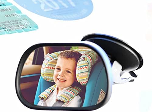 NA Baby Car Mirror Retrovisor Espelho de Vidro Vidro Cup Cupo Trowview Clipe de espelho