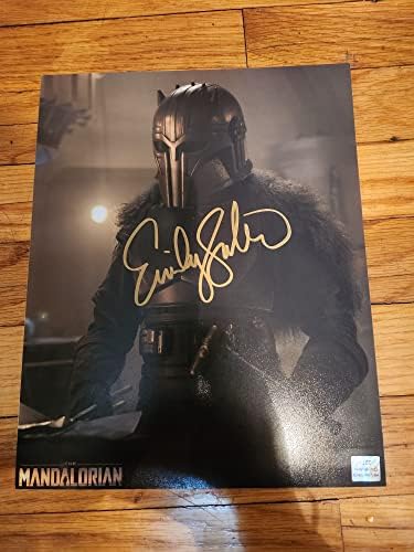 Emily Swallow 8in x 10in Autograph Photo O Mandalorian Gold-sharpie abqjb