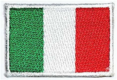 Kleenplus 1,1x1,6 polegada. Mini Itália Bandeira Patches de bandeira Patch country para fantasia DIY emblema uniforme bandeira militar