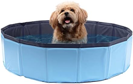 Piscina de cães pequena de Luzgat, piscina de plástico para cães, piscina dobrável para cachorros para crianças,