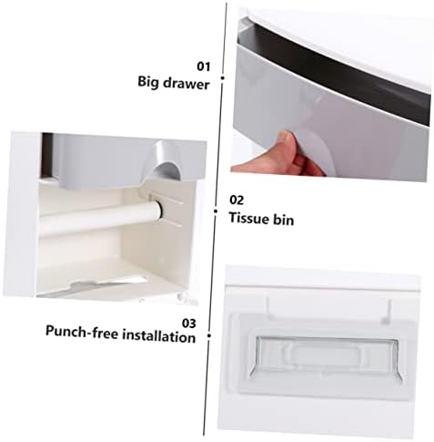 Besportble Box Box Box de papel dispensador de papel de papel de parede Roll Roll Roll Roll Dispense Caixa de papel de papel dos suportes de papel decoração papel higiênico de papel de armazenamento caixa de papel higiênico suporte de lenço de lenço de papel