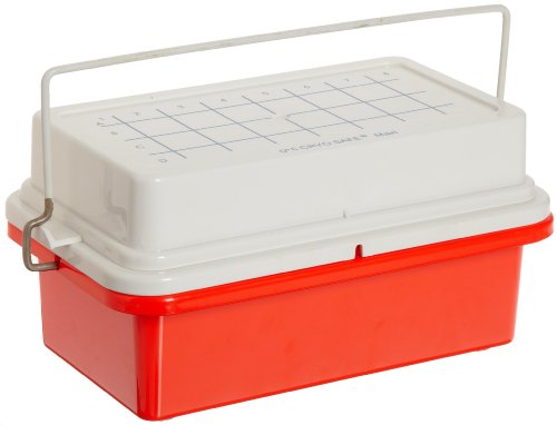 SP BEL-ART Cryo-Safe Maxi Cooler; 0ºC, para tubos de 0,5 ou 1,5 ml, 32 lugares, plástico, 9½ x 6³⁄₁₆ x 5¾ pol.