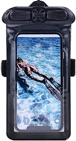 Caixa de telefone Vaxson Black, compatível com Alcatel Volta Bolsa à prova d'água Bolsa seca [não filme de protetor de