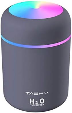 Tashm Mini Meniidificador de ar colorido - Edição pessoal, alimentada por USB, silenciosa, portátil, mesa, nano nano, bom para