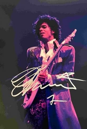 Autograph Prince emoldurado com certificado de autenticidade