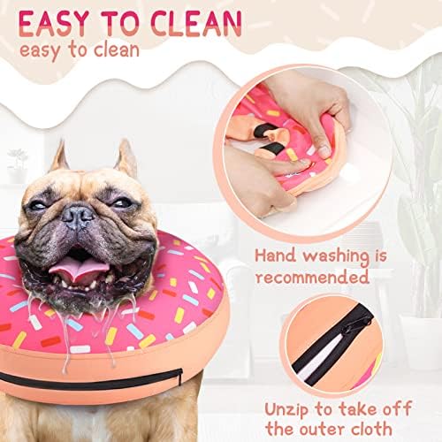 Alternativa de colarinho de cães infláveis ​​do supego após cirurgia, colarinho de rosca de cachorro colarinho e colarinho