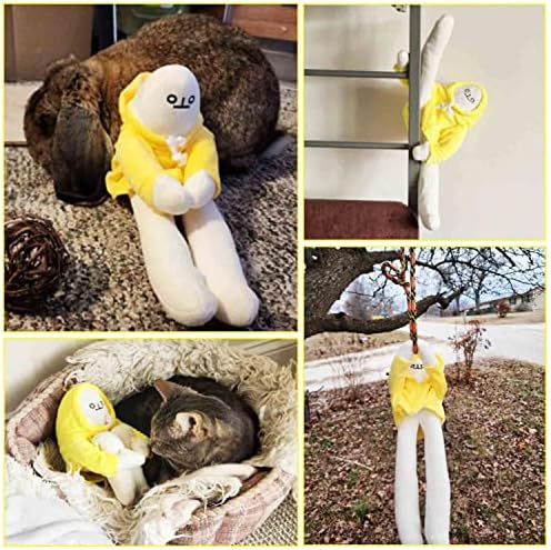 FVCISSHHU 14 polegadas Banana Man Banana Man, boneca de banana recheada média com ímã, brinquedo de descompressão de travesseiros engraçados para liberação de estresse, festa de aniversário