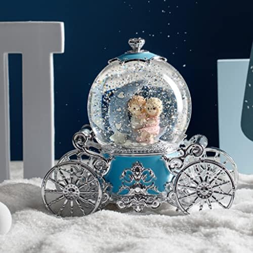 Tfiiexfl Fantasy Snowflake Car Crystal Ball Box Octave Box Night Light para enviar namorada presente de aniversário