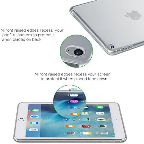 ipad mini 4 capa macia, CEAVIS Ultra-Furfin Flexible Silicone Gel Protective Case para iPad mini 4