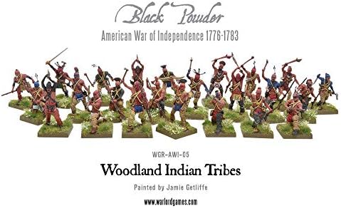 Guerra revolucionária de pó preto Tribo dos índios da floresta americana 1:56 kit de modelo de plástico de guerra militar