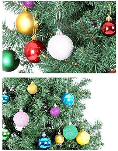 Bola de Natal de Yeooyor, enfeites de Natal, bolas de decoração de árvores de Natal, bolas de decoração de festa de férias.