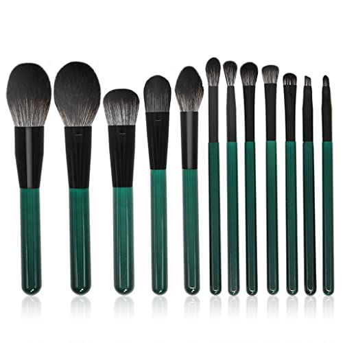 Brush de maquiagem Genigw 12 Conjunto completo de ferramentas de beleza de pincel de pó solto em pó solto