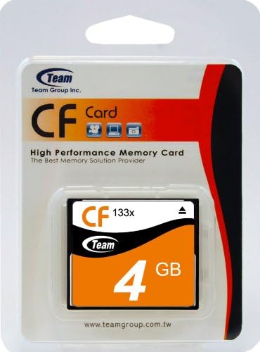 4GB Team CF Memory Card High Performance 133x para HP Photosmart 618 618 I 912. Este cartão vem.