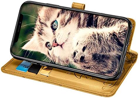 Linzhou Samsung Galaxy A03 Caixa, capa de proteção de proteção de proteção magnética Caixa de carteira de couro para Samsung
