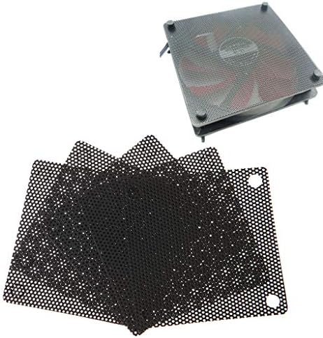 Tebatu PVC Film Filter Filtro de pó PC Caixa à prova de pó Capa de malha de computador de corte de pó de 50 mm preto preto