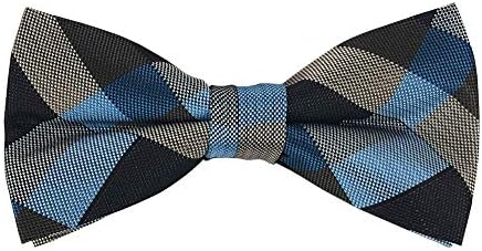 Laços magros para homens da novidade Verifique as gravatas formais de moda comercial 2.7, quadrado de bolso, laços de arco