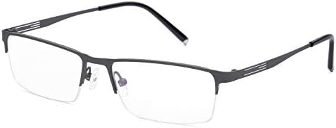 Fuisetaea Meia moldura Fotochromism Grey Reading Glasses +1,50 Leitores de transição de liga de titânio Os óculos de transição