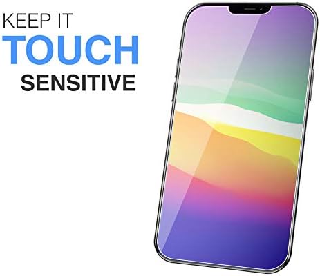 Teckroot iPhone 12 Tempo de vidro temperado Protetor de protetor de proteção de cobertura completa Guarda | Anti -Scratch Resistant [3 pacote]