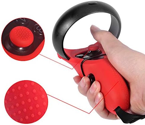 Hijiao Knuckle Strap & Controller Grip Skin for Oculus Quest/Oculus Rift S. fone de ouvido VR