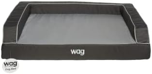 WAG Premium Pet Dog Bed | Construção de várias camadas com gel de energia de resfriamento e infusão de cobre | Tampa lavável da