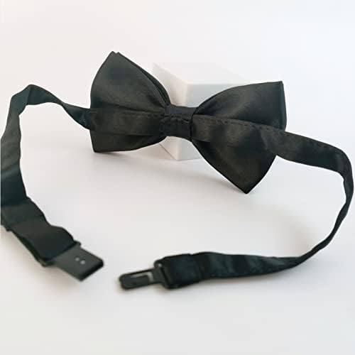 Koolmox cão gravata borboleta preta, colar de cachorro de gravata borboleta ajustável para cães médios e grandes gatos animais