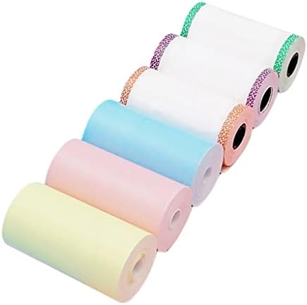 Twdyc 12 roll imprimível em papel de adesivo rolo de papel térmico direto com auto-adesivo 57x30mm para papel de