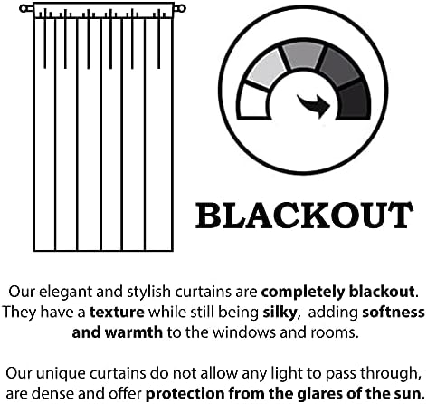 Curtagens de Blackout Curtains de Designq Blackout 'Colorido Floral Pattern' para quarto, cortinas para sala de estar, cortinas e cortinas -Painel de Soldinagem Isolada Térmica -52x63