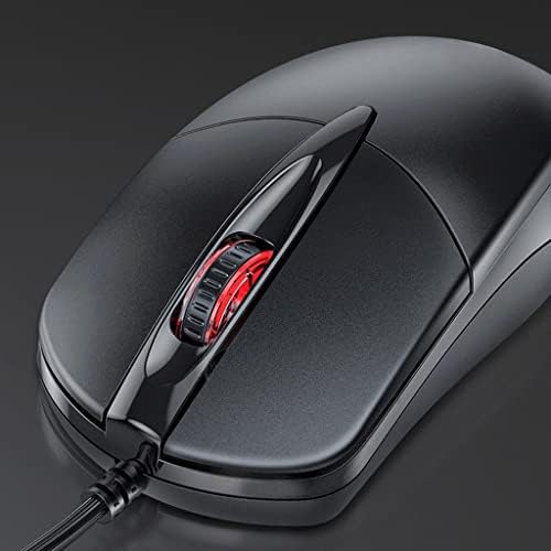 Palmeira de mouse óptica de mouse optical com fio preto e dedos plugue ergonômico e ratos de reprodução para computadores