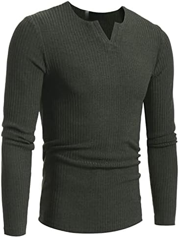 Sweater Slim Fit for Men V Sweaters de pescoço leves moletons de malhas térmicas casuais de malhas térmicas