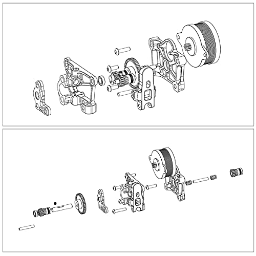 IMDINNOGO BCZAMD 3D PRIMEIRA SHERPA Mini extrusora de extrusora BM Extrusora de peso leve com motor de passo dupla compatível com CR10S/