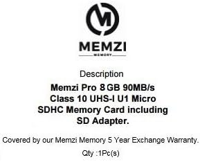MEMZI PRO 8GB CLASS 10 90MB/S MICRO SDHC CARTÃO DE MEMÓRIA COM ADAPTOR SD e MICRO USB LEITOR PARA OS POPELOS CELAL DOOGEE X