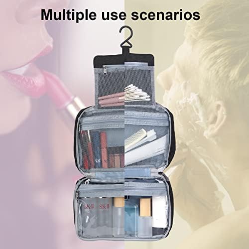 Bolsa de higieness para viagens de viagem Alxbsone, bolsa de armazenamento de maquiagem portátil, homens e mulheres bolsa