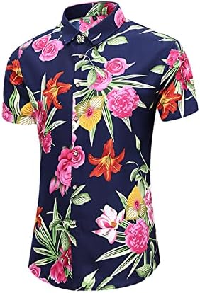 Tops de mangas curtas homens do escritório floral boho sub-camiseta em vaca v