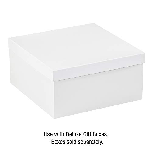 Caixas rápidas bfdgbl1212w tampas de caixa de presente de luxo, 12 x 12, branco