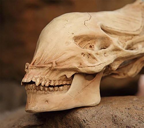 Gmasking Resina Alien Head Skull Bust estátua de réplica em tamanho real adereços