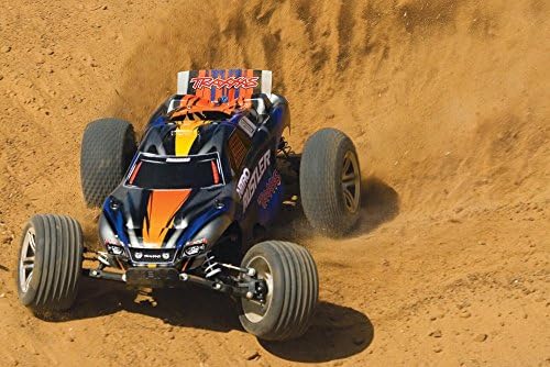 Traxxas Nitro Rustler: caminhão 2WD Stadium com Rádio TQI de 2,4 GHz & TSM, Blue