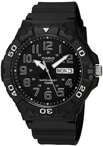 Casio MRW-210H-1AVCF Display Analog Display Black Watch Black Watch