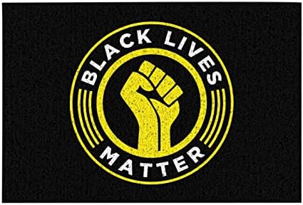 Black Lives Matter capacho 24x16 no tapete de tapete decorativo para o banheiro de escritório em casa o chuveiro de cozinha