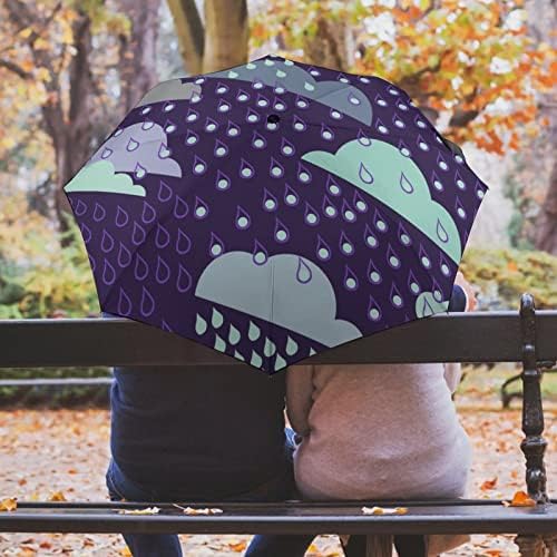 Rain Day Compact Automático Automático guarda -chuva Bolsa de viagem à prova de vento guarda -chuvas para homens Mulheres