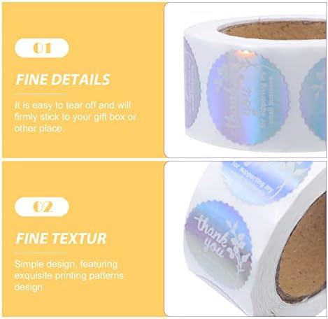 Etiqueta de adesivos de cabilock rótulos de adesivos etiquetas adesivos adesivos de presente 2 rolos adesivos de embalagem