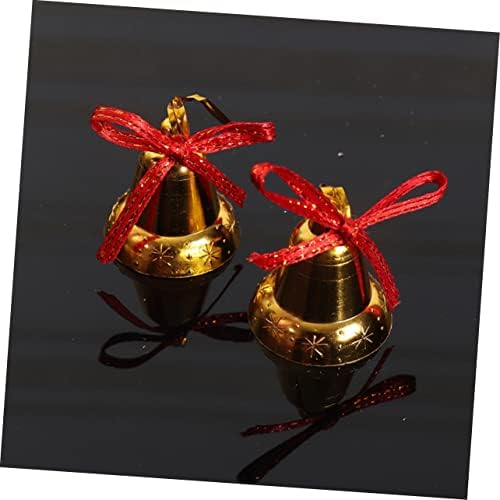Yardwe 36 PCs Golden Bell Nativity Decor Tree Holiday Pendant Christmas Pingentes ADORNOS PARA DE FELIZ Sinos de Natal Decoração