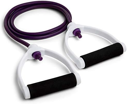 Bandas de tubo de resistência esportiva Champion para homens e mulheres, 10 libras - 100 libras resistência - banda durável de fitness