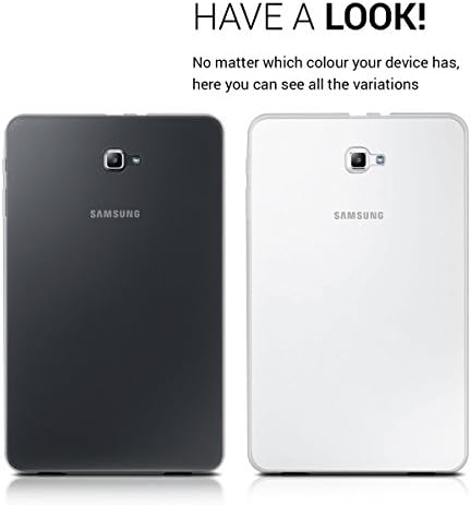 Case Kwmobile Compatível com Samsung Galaxy Tab A 10.1 T580N/T585N Case - TPU Soft TPU Tampa do protetor para tablet - Transparente