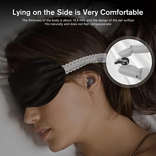 Kytree Mini Wireless Clip Bone Condução Os fones de ouvido, fones de ouvido de orelha aberta à prova d'água pretos, fones de